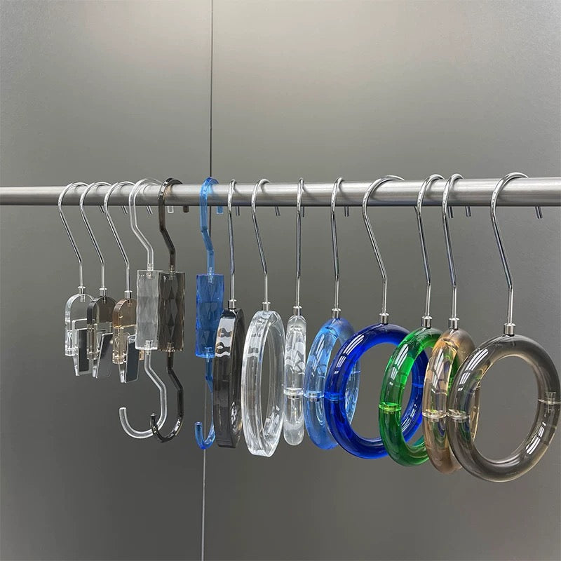 Acrylic Clothing Display Hanging Clip in White 200H HG101235