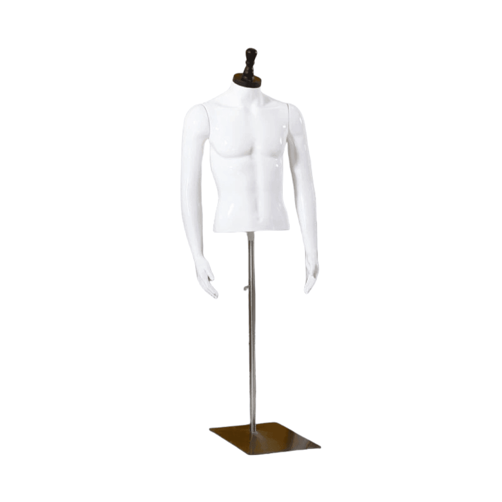 Plastic Adjustable Height Male Torso MM100158 - Build Your Shops