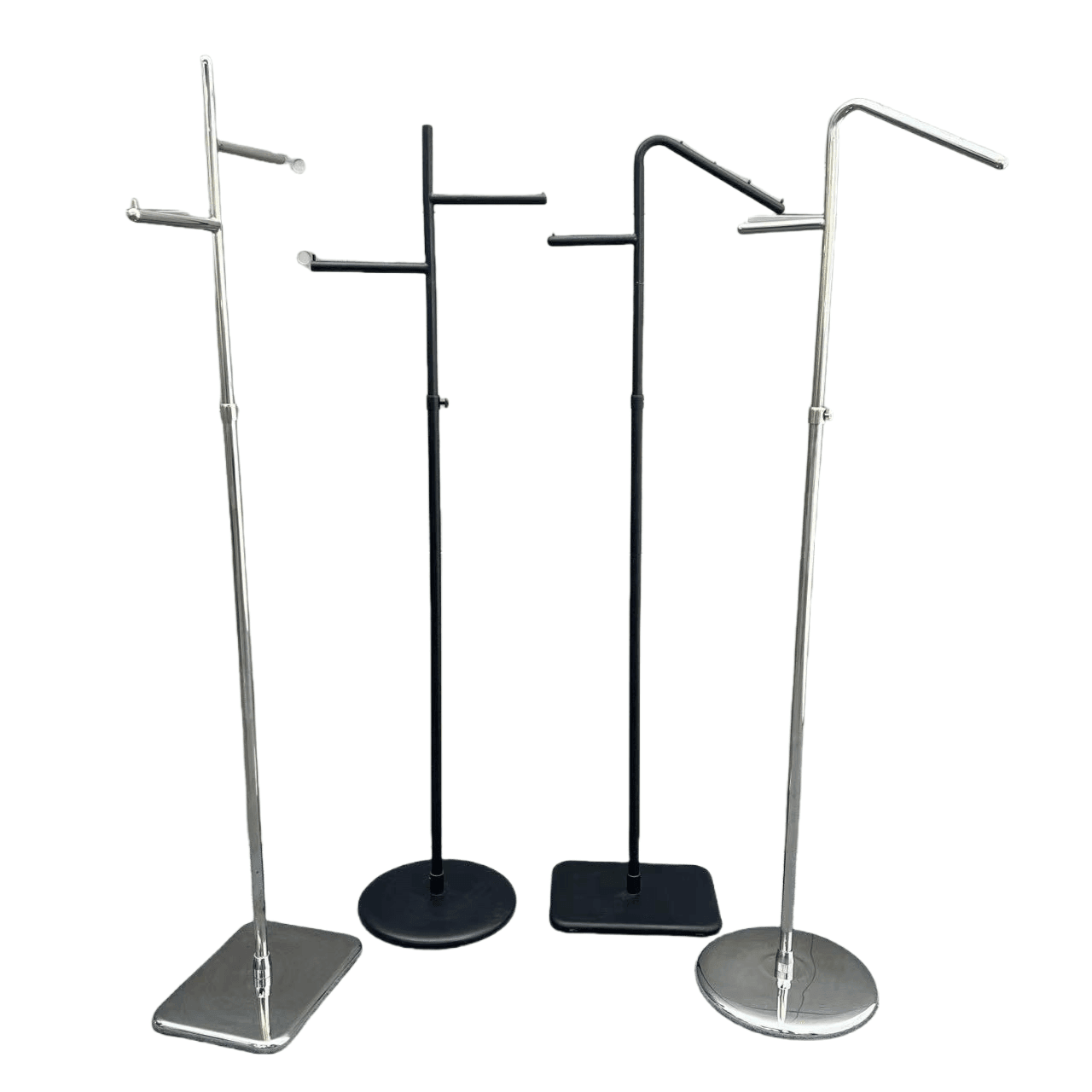Stylish Black Painted Clothing Display Rack 380W x 1400H CR120125 - Build Your Shops