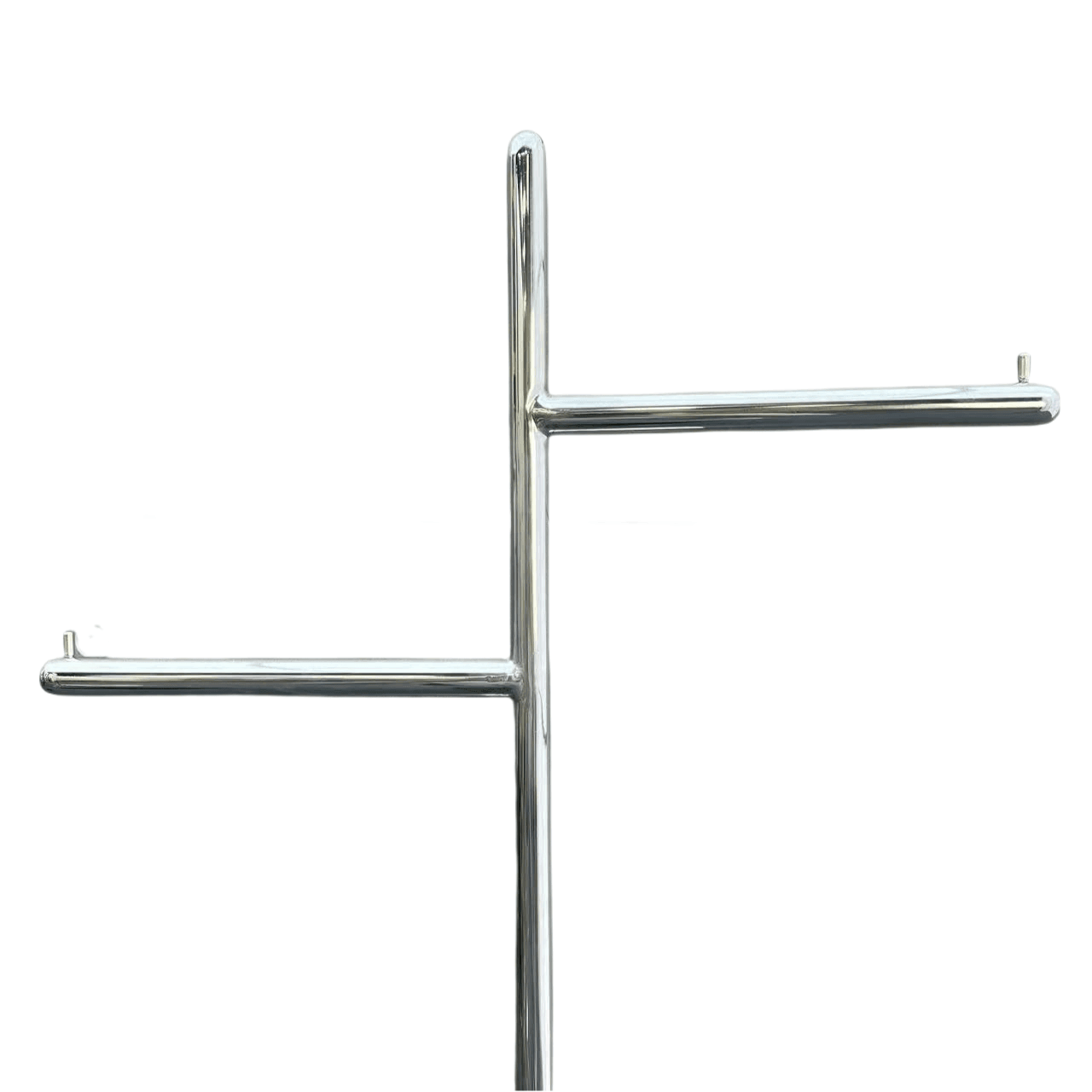 Stylish Silver Painted Clothing Display Rack 380W x 1400H CR150125 - Build Your Shops