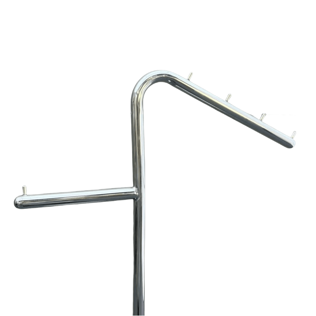 Stylish Silver Painted Clothing Display Rack 380W x 1400H CR130125 - Build Your Shops