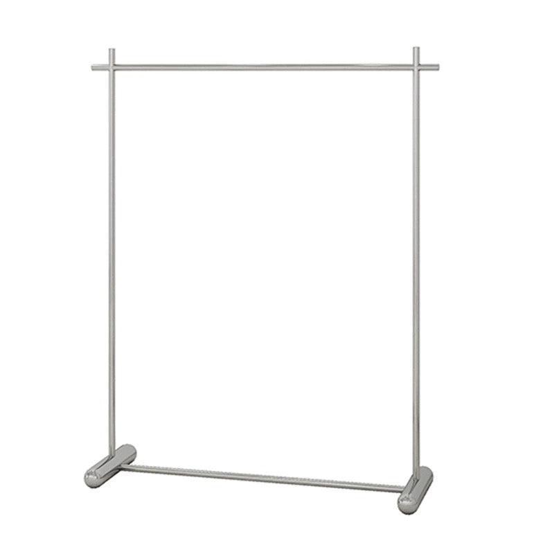 Silver Metal Clothing Rack With Painted Finish 1200L x 400W x 1500H CR100245 - Build Your Shops
