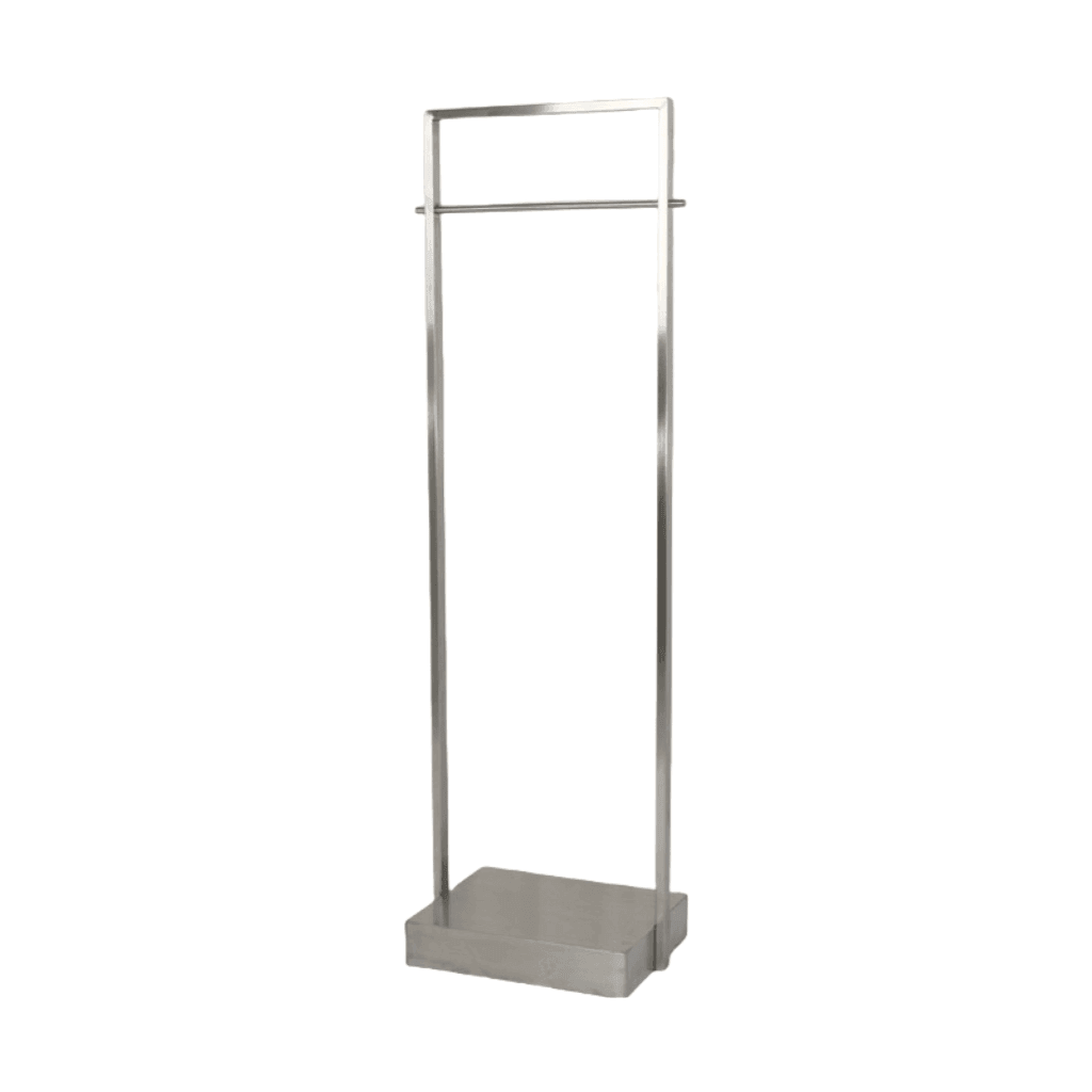 Stylish Silver Stainless Steel Clothing Display Rack 500L x 400W x 1800H CR130285 - Build Your Shops