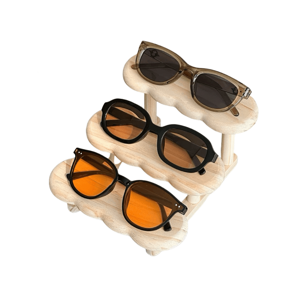 Wooden Three-Tier Eyewear Display Stand for Counter Top GD100046 - Build Your Shops