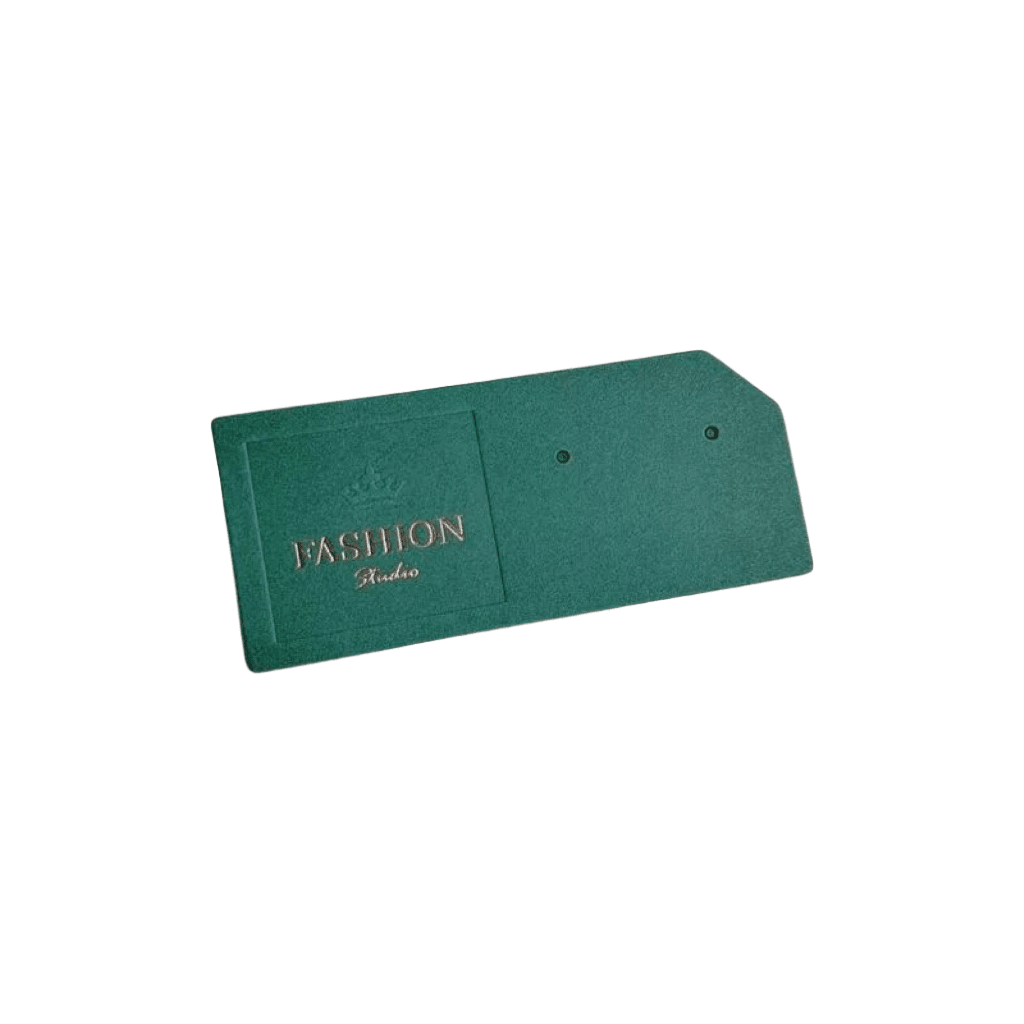 Dark Green "NEW FASHION" Print Earrings/Ear Studs Hang Tag (Pack of 100/500/1000) 80L x 35W - Build Your Shops