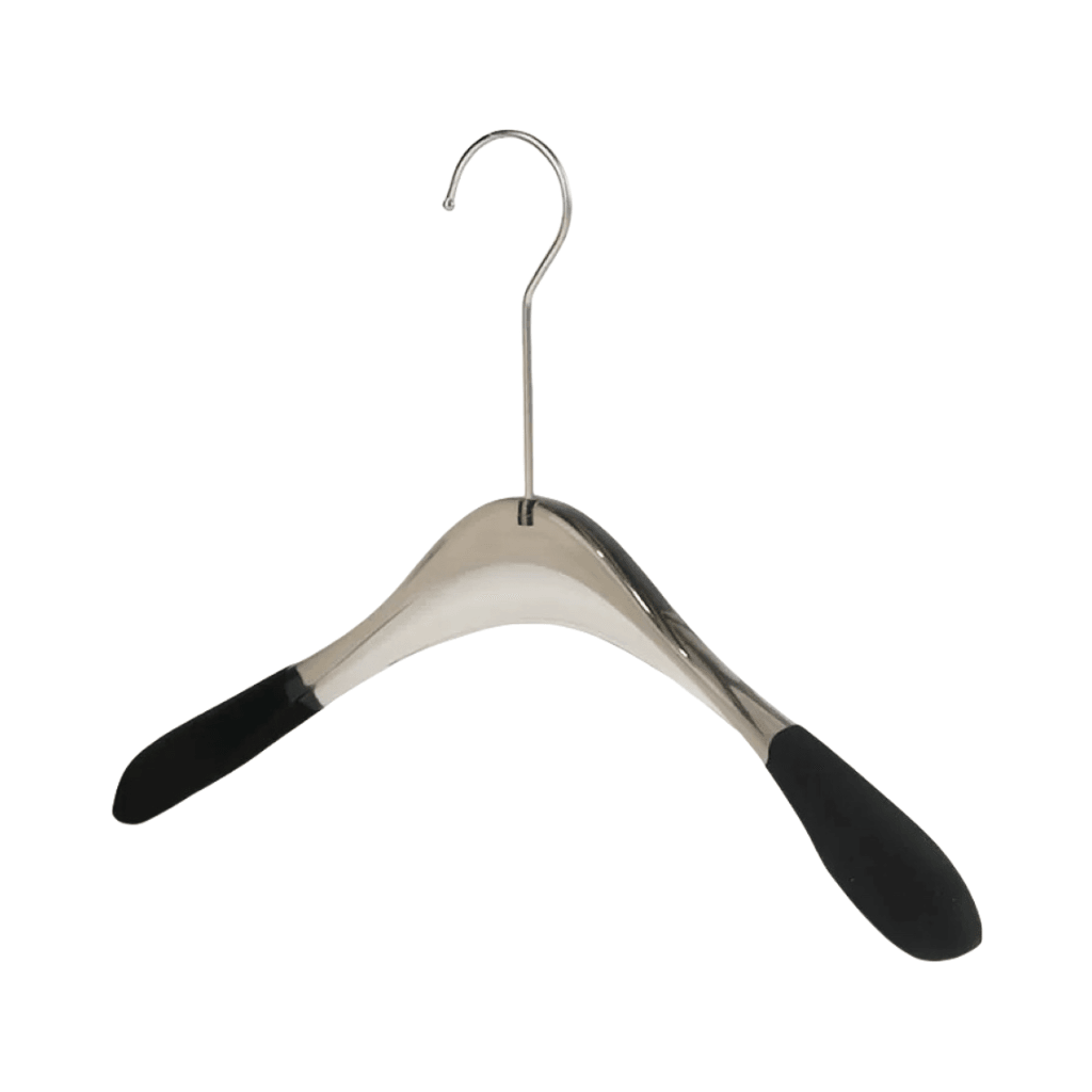 Smoky Grey Flocked Transparent Acrylic Hanger for WOMEN (Pack of 50/200/500) 400W x 35mm Thick HG100417 - Build Your Shops