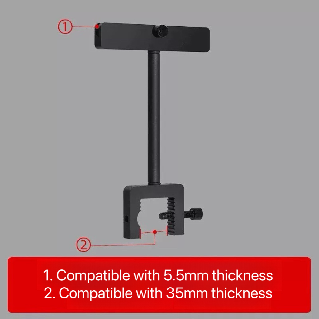 500L x 150W Acrylic Sign with Double Black Holders SH110028
