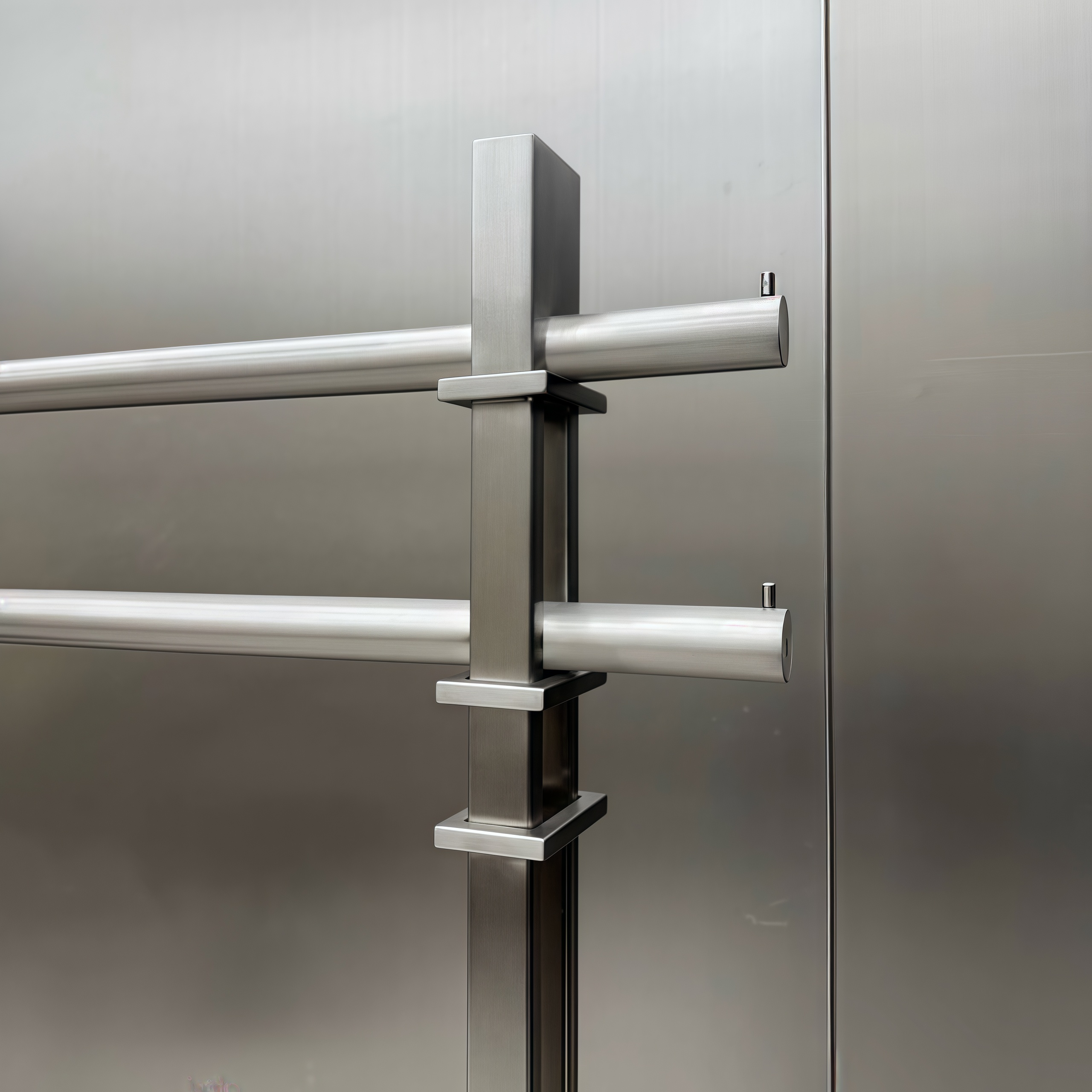 Stainless Steel Clothing Rack with Klein Blue Accents 1500L x 400W x 1700H CR100876