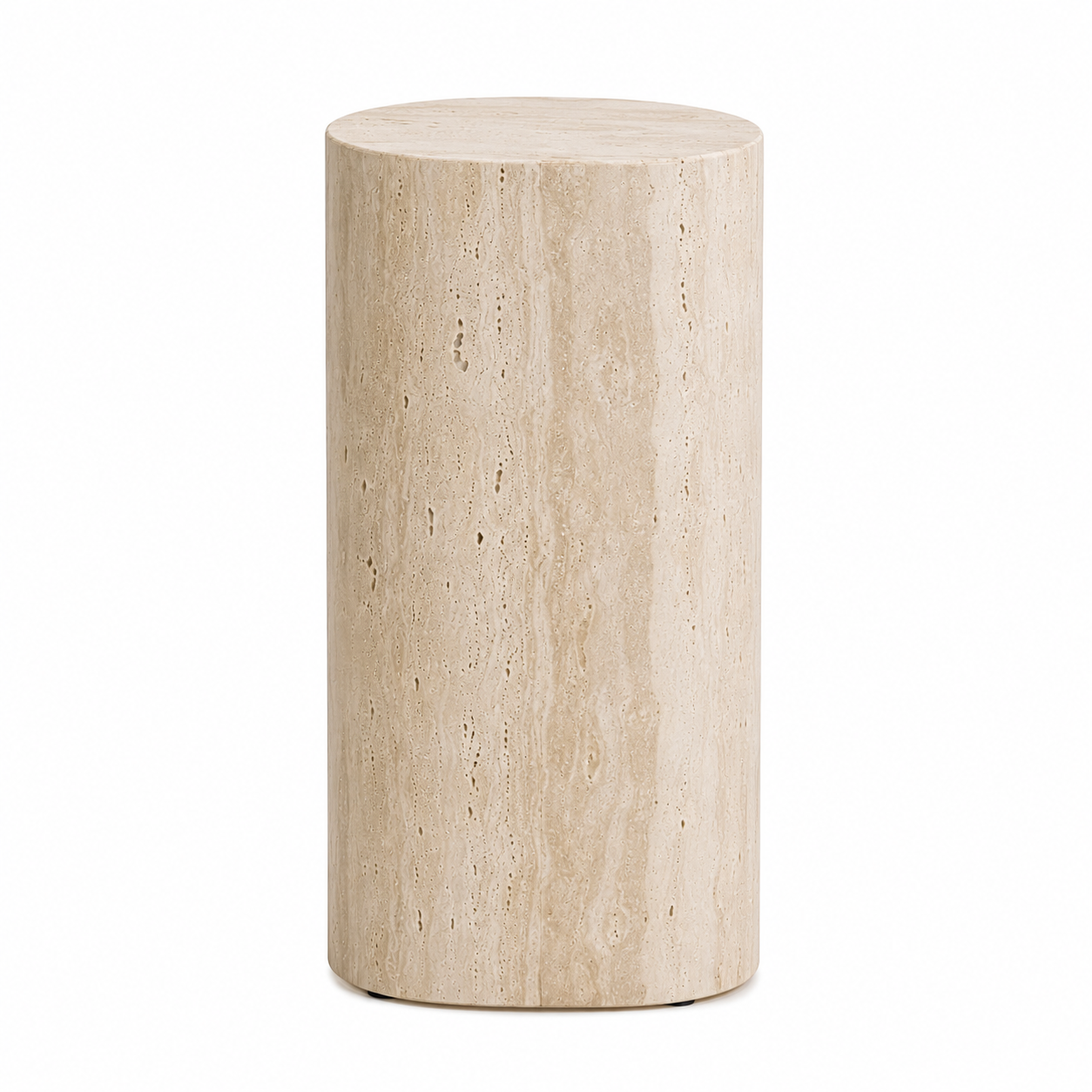 Natural Travertine Hollow-Core Cylindrical Display Pedestal 400L x 400W x 700H DPR111064