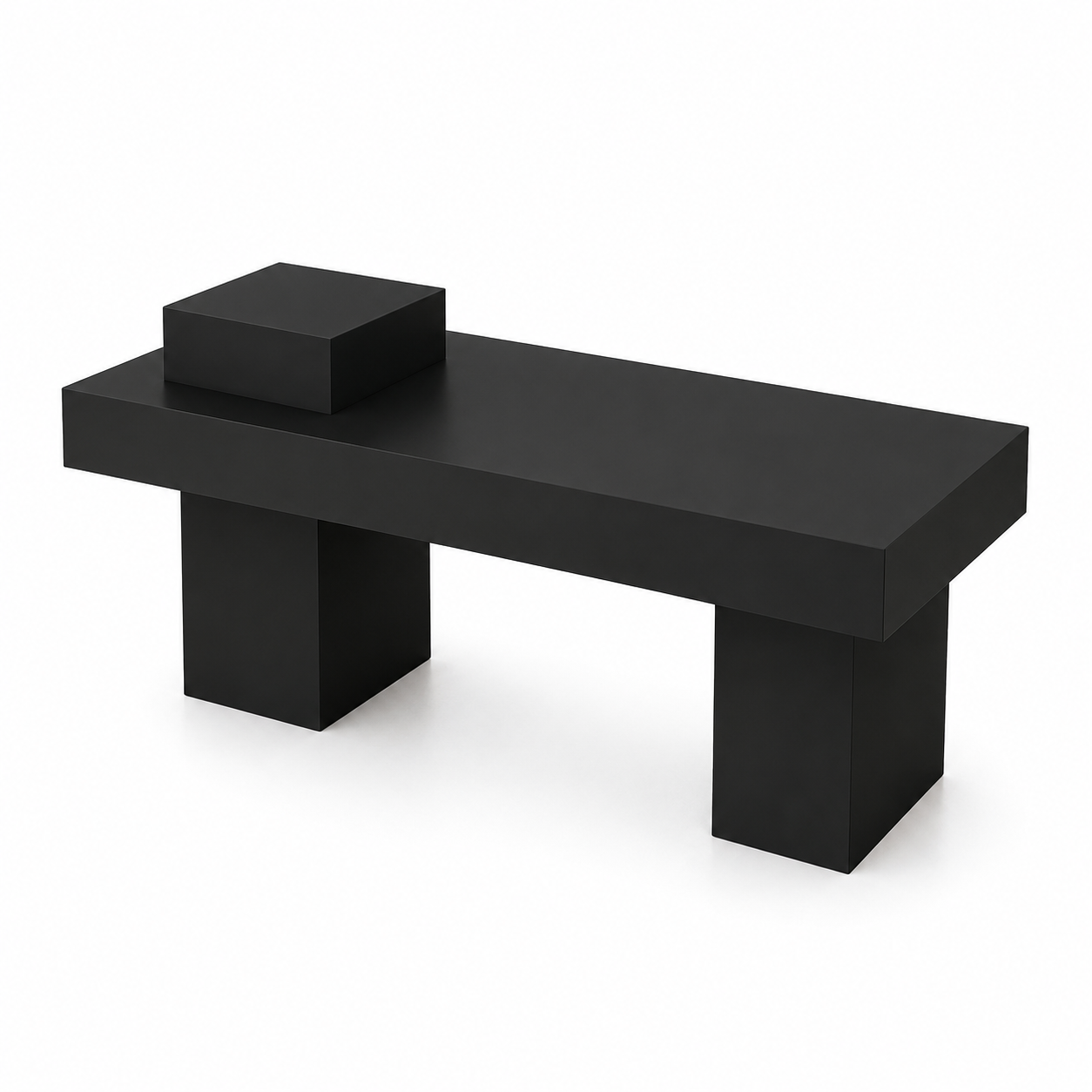 All-Black Painted Retail Display Table 1400L x 600W x 800H dpt122425