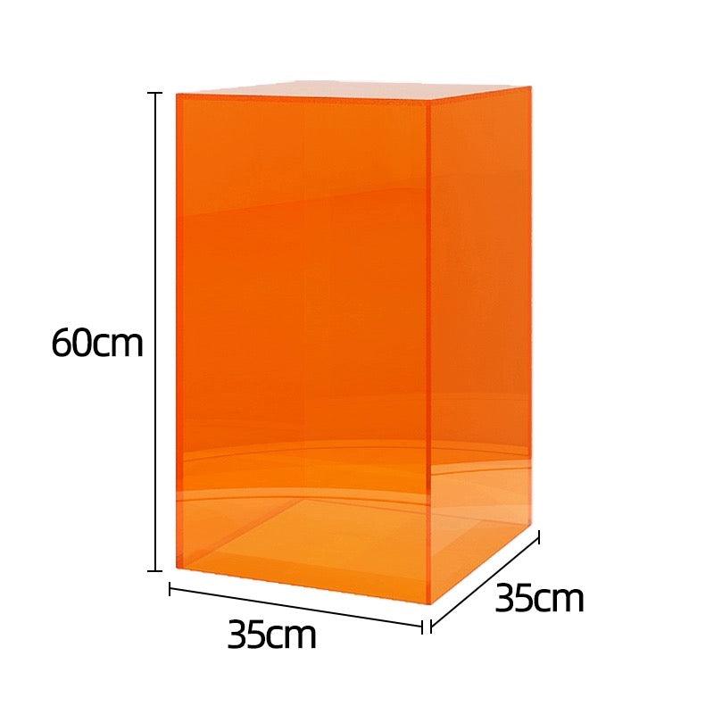 Orange Acrylic Display Platform Riser dpr100135