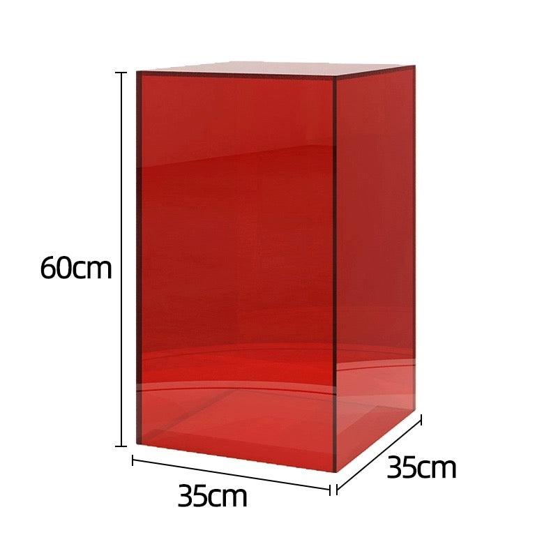 Red Acrylic Display Platform Riser dpr120135