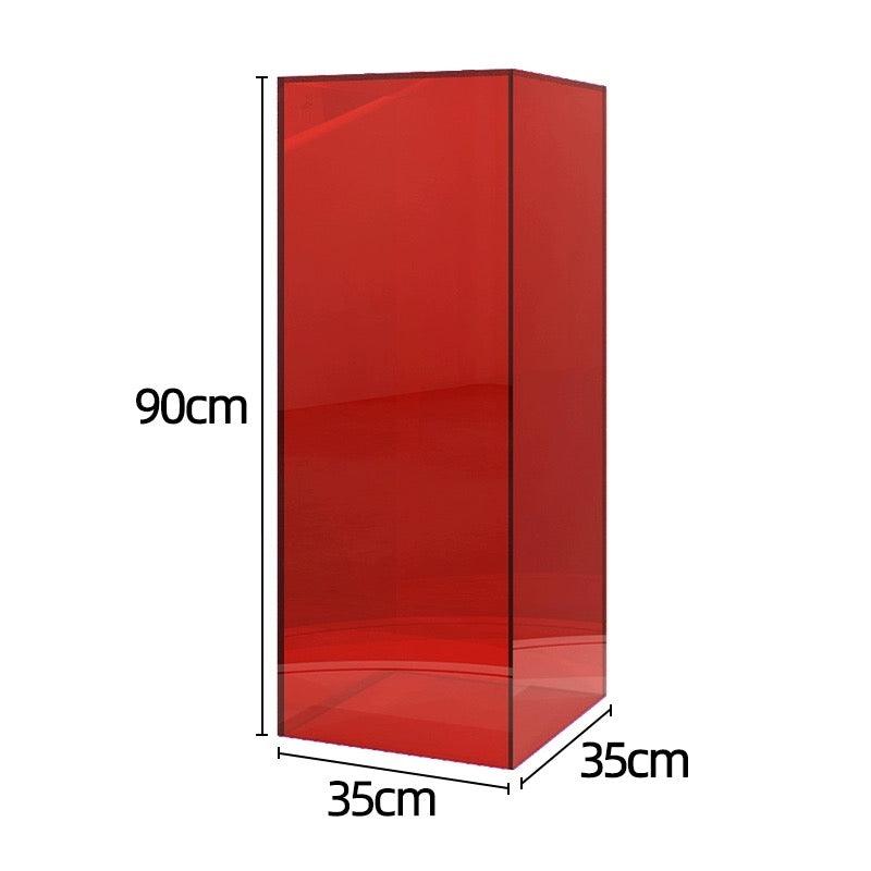 Red Acrylic Display Platform Riser dpr120135