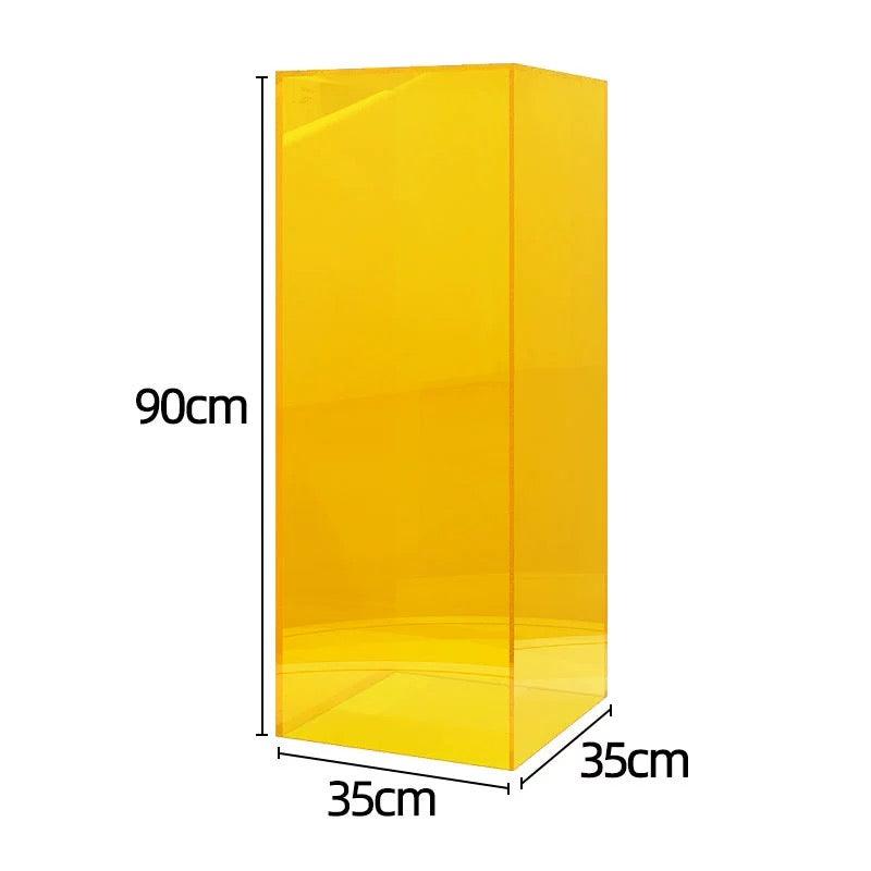 Yellow Acrylic Display Platform Riser dpr150189