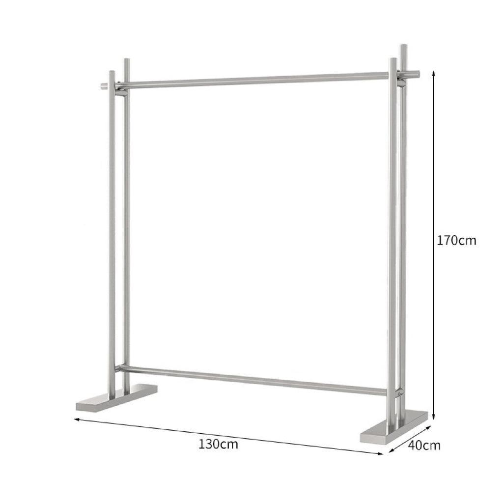 Enamel Retail Rack Designer Style Silver Baked Enamel Clothing Rack 1300L x 400W x 1700H ...