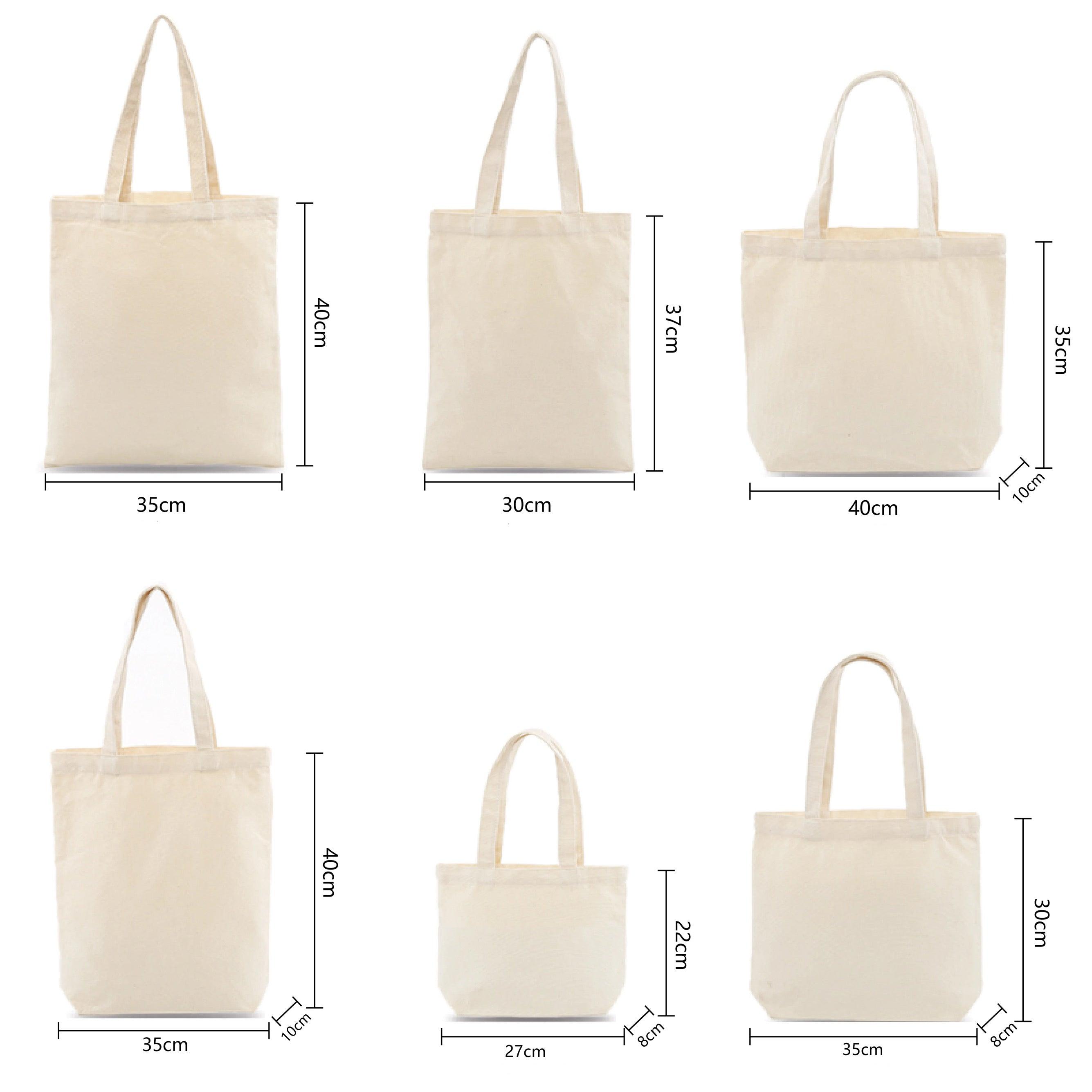 Plain Fabric Craft Bag with Handles in Medium 300L x 370H