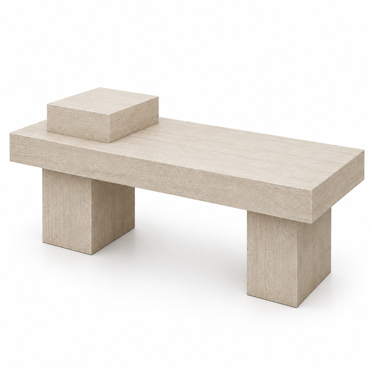 All-Travertine Veneer Retail Display Table 1400L x 600W x 800H dpt112843