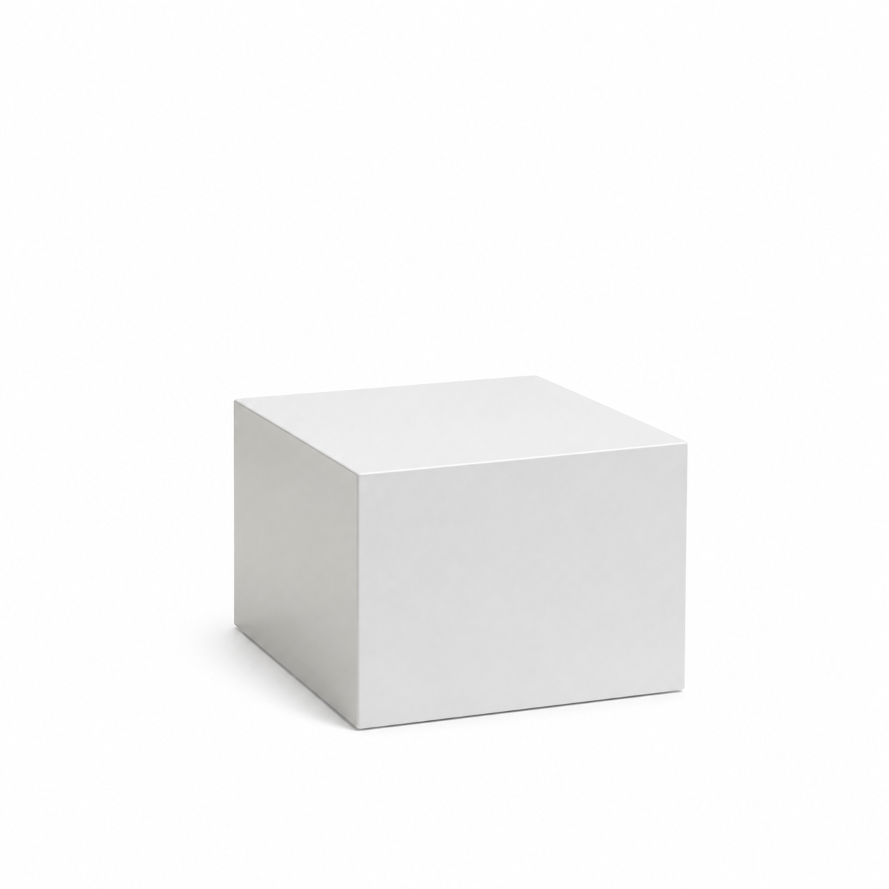 Classic White Painted Square Display Pedestal Length 500L