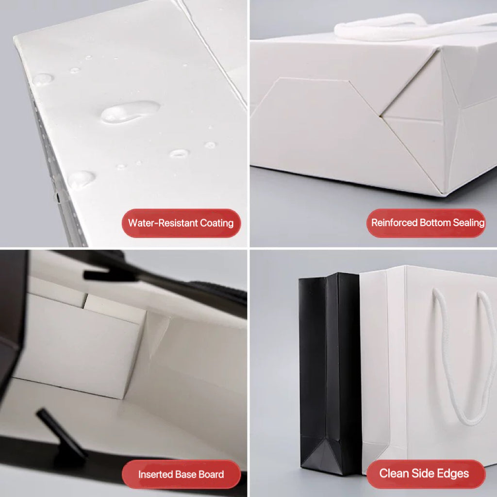 White Portrait Laminated Paper Bag 260L x 350H x 100W SPB100185