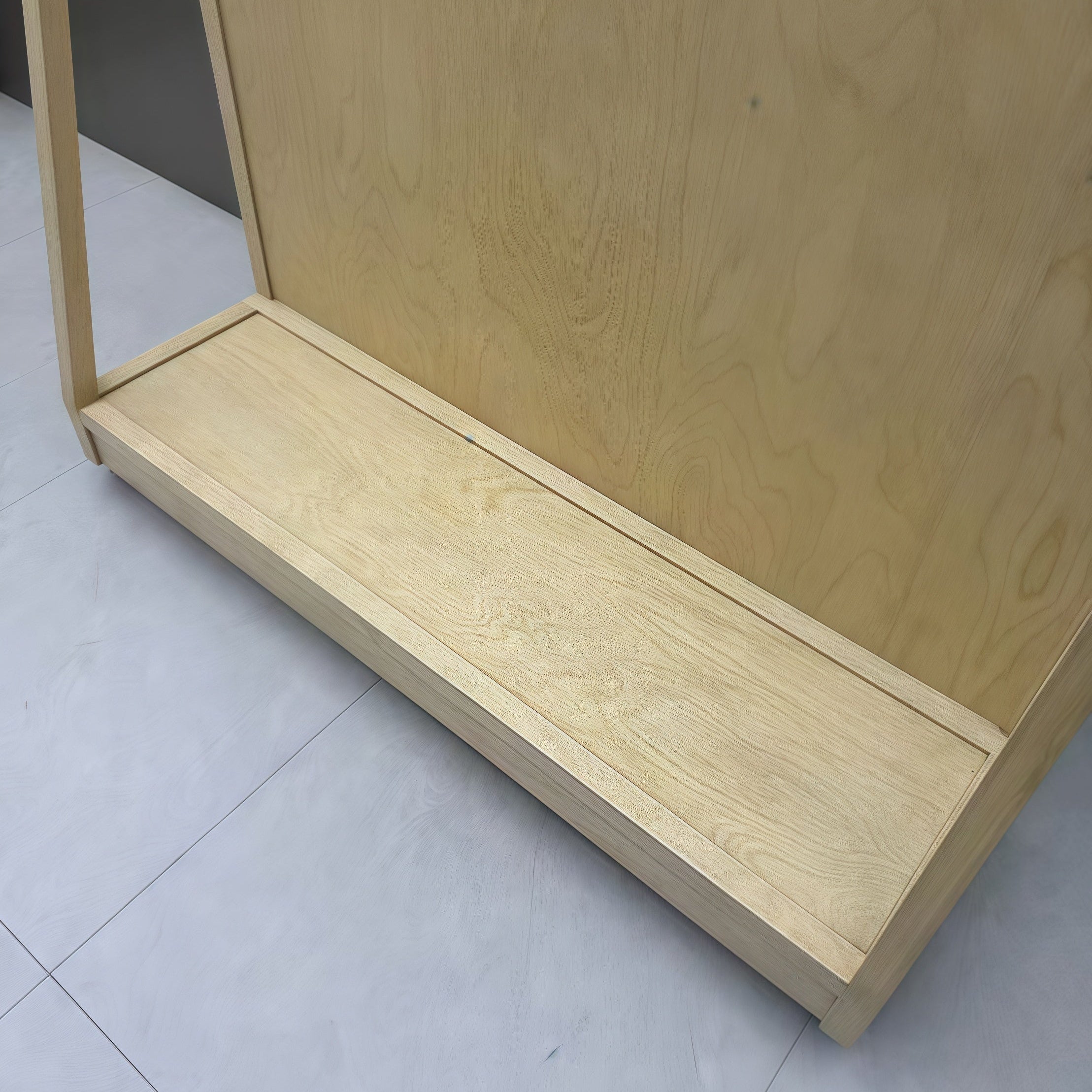 Birch Wood Finish A-Frame Clothing Display Rack 1500L x 400W x 1700H CR101342