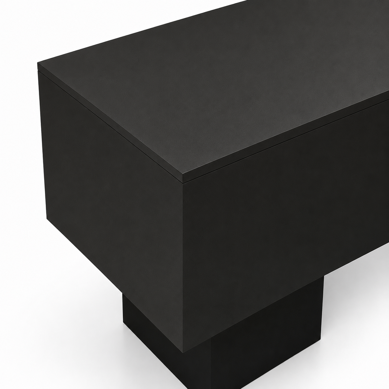 Black Painted Retail Display Table 1400L x 600W x 750H dpt112354