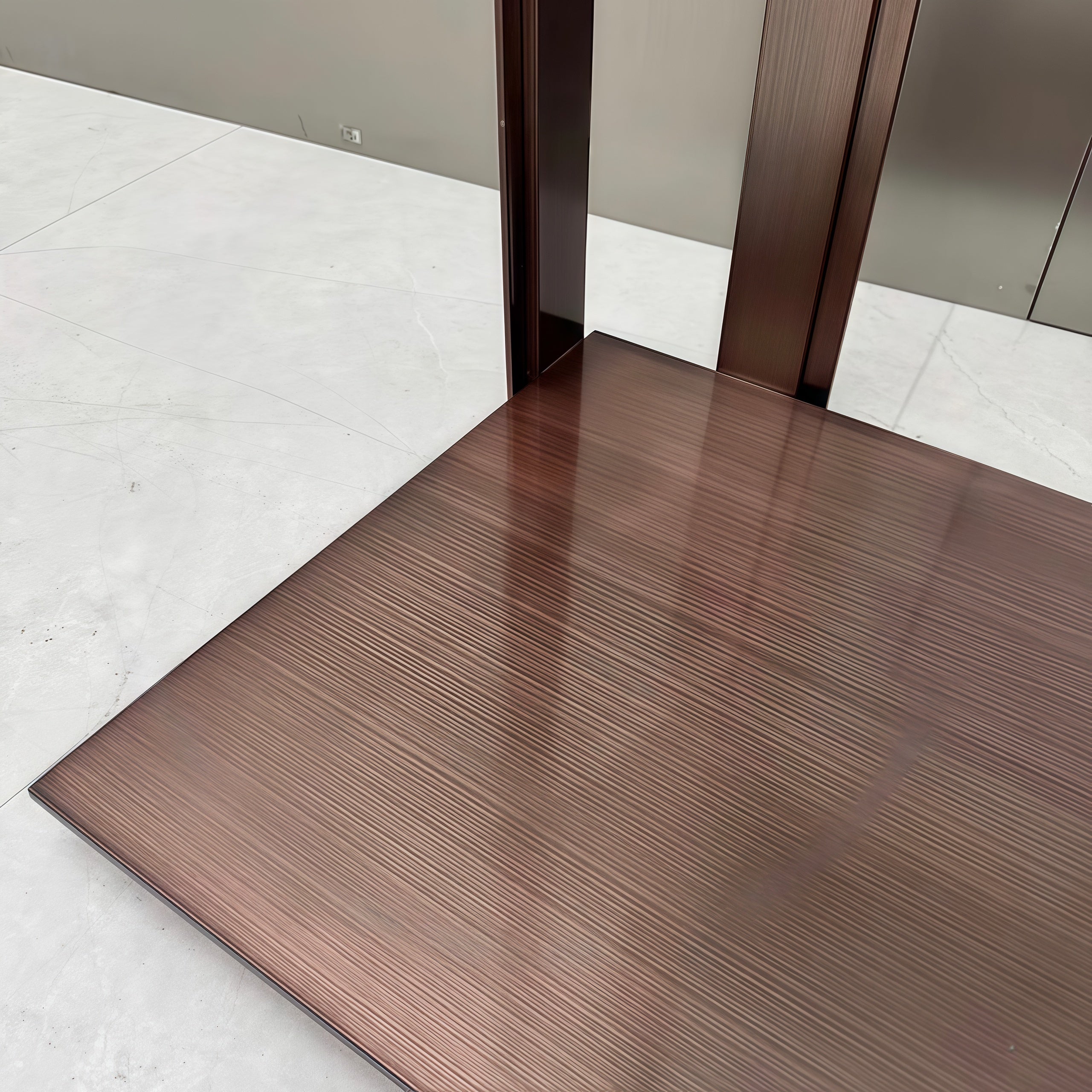 Designer Stainless Steel Clothing Display Rack 1500L x 450W x 1700H CR101546