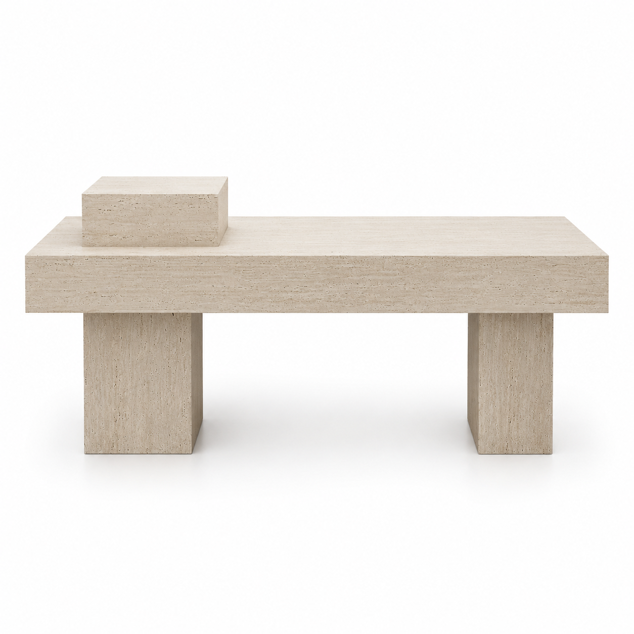 All-Travertine Veneer Retail Display Table 1400L x 600W x 800H dpt112843